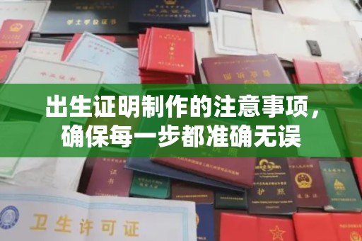 金州新区出生证明制作的注意事项，确保每一步都准确无误